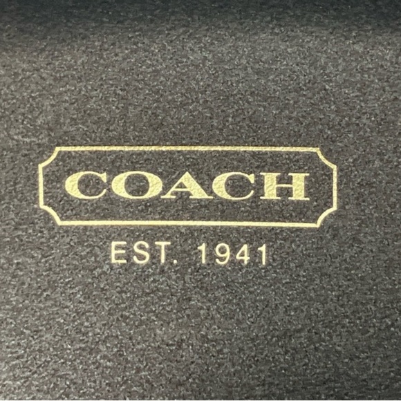 Authentic COACH Eyeglass Glasses Sunglasses Hard Shell Signature “C” Logo Case - Picture 4 of 10